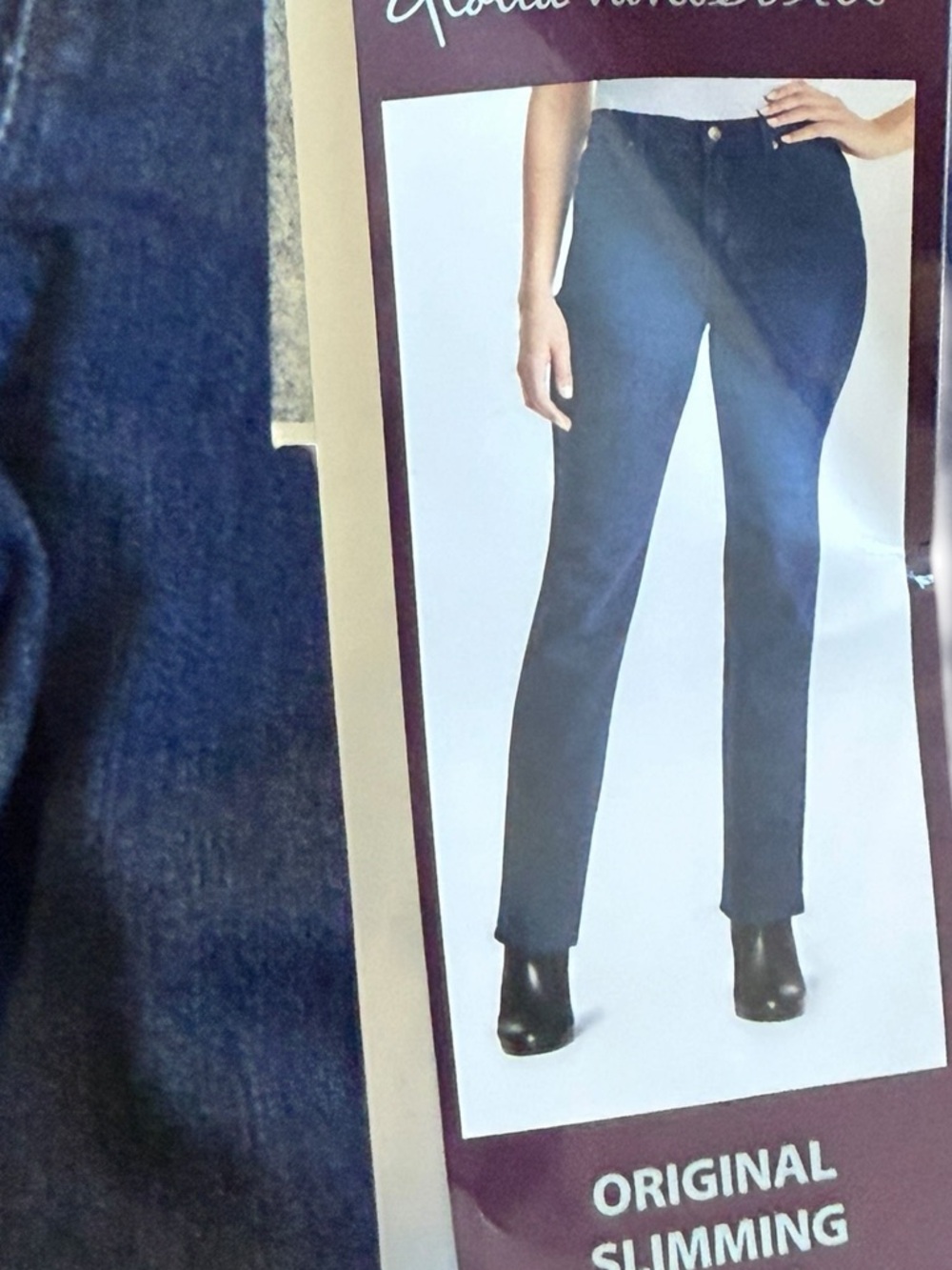 GLORIA VANDERBILT AMANDA SLIMMING JEANS TAPERED LEG HIGH-RISE Size 12 TALL